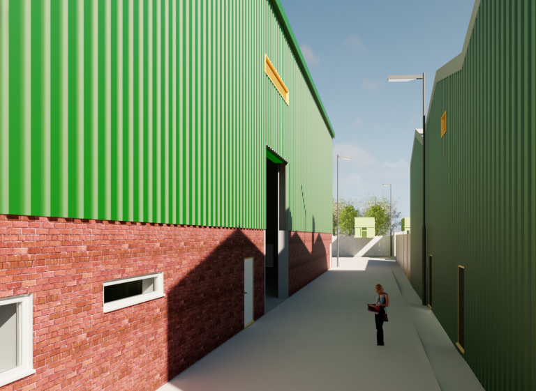 Winfrith Waste Disposal - Portal Frame Building